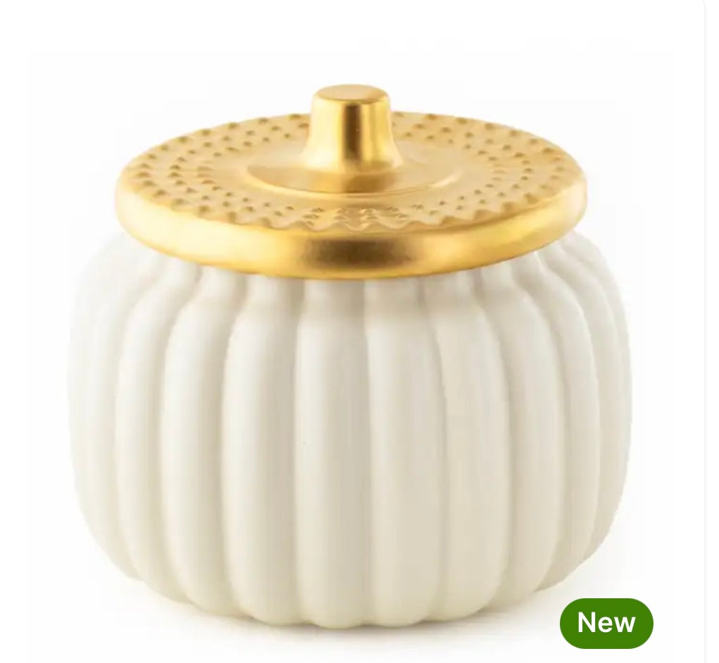 Lane Cellars & Autumn Leaf Books: 16oz White Pumpkin Jar