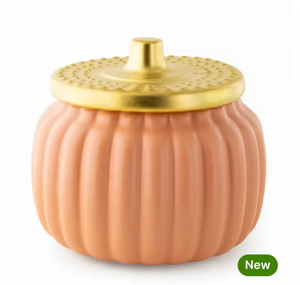 Lane Cellars & Autumn Leaf Books: 16 oz Orange pumpkin jar