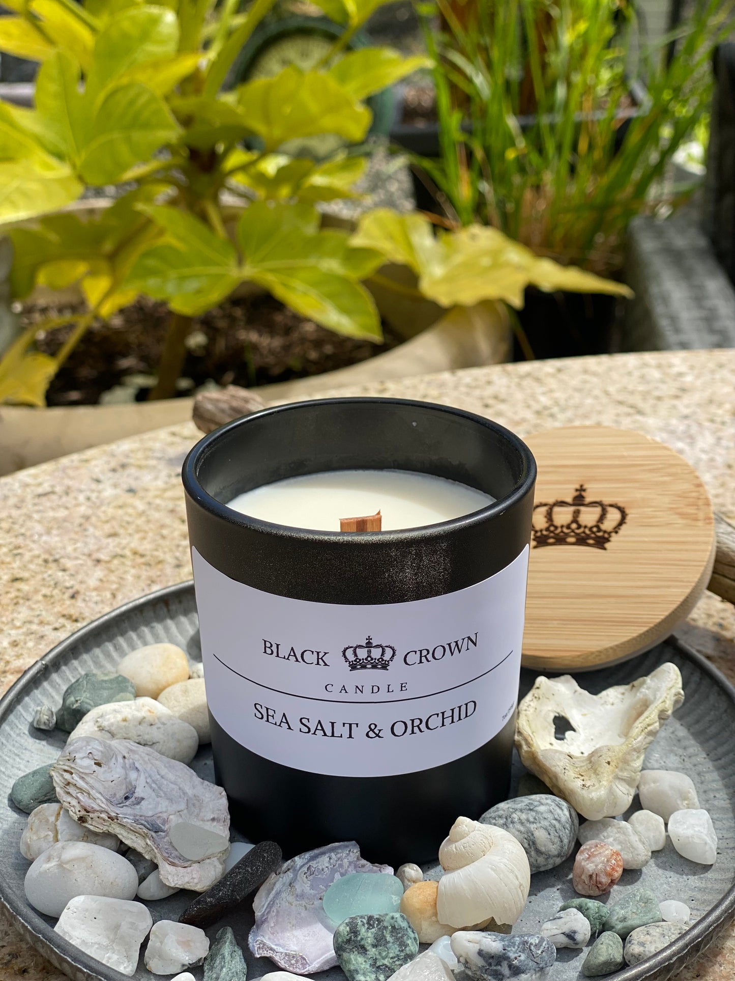 Sea Salt & Orchid 7oz soy candle