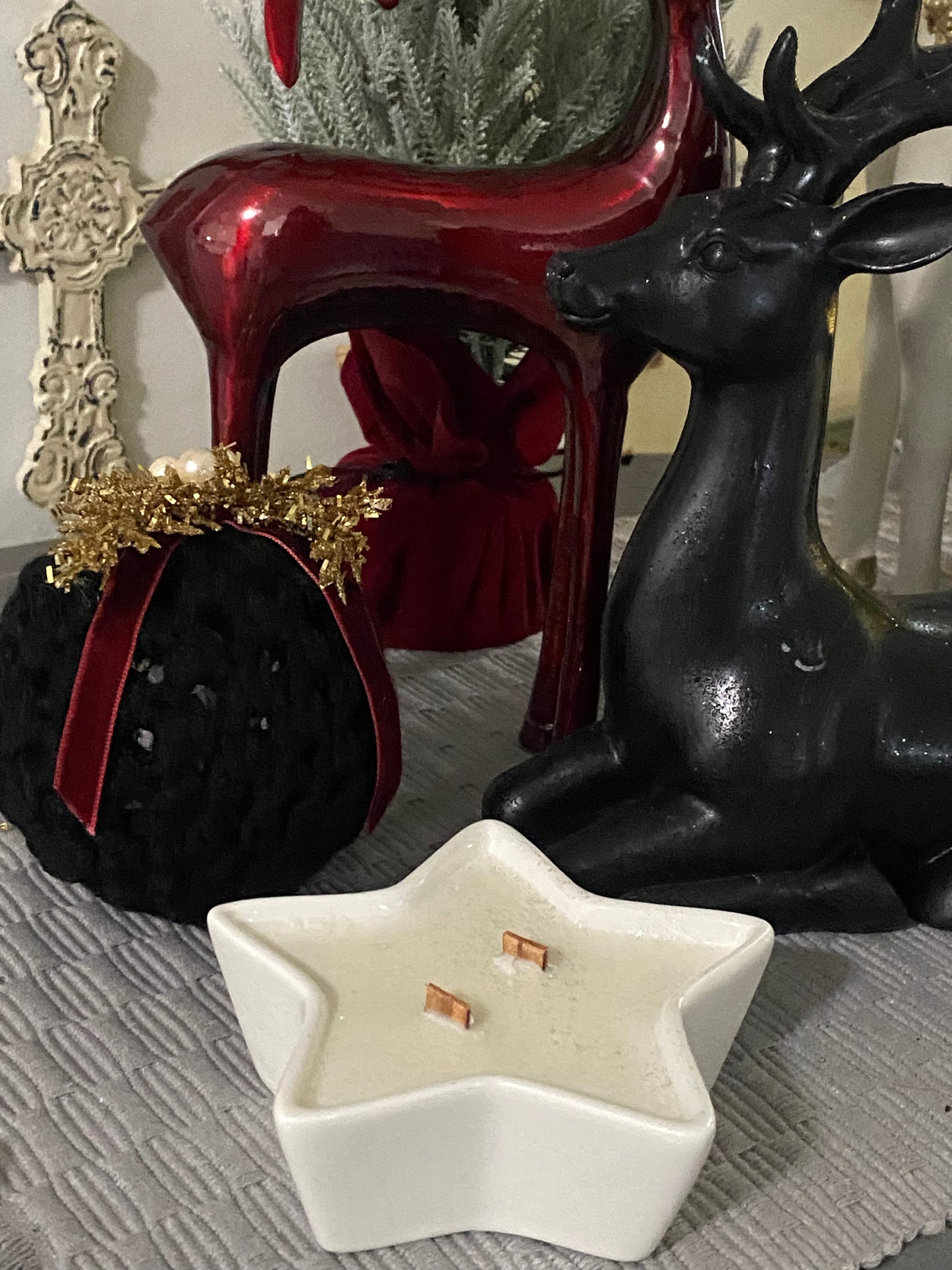 Candy Cane Stars Soy Candles 3oz