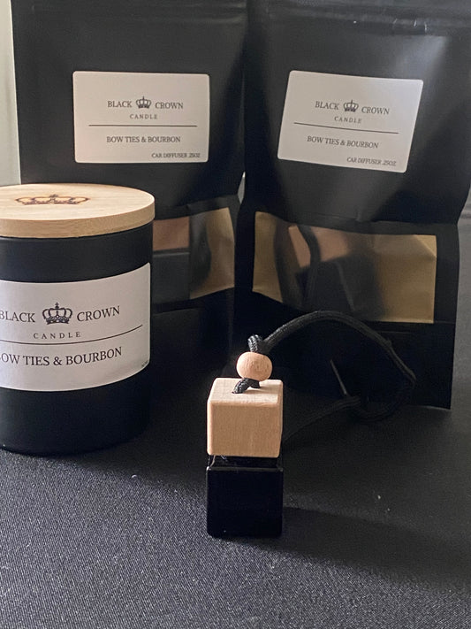 Bow Ties & Bourbon Car Diffuser .25oz