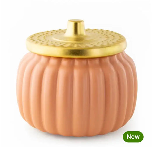 Lane Cellars & Autumn Leaf Books: 16 oz Orange pumpkin jar