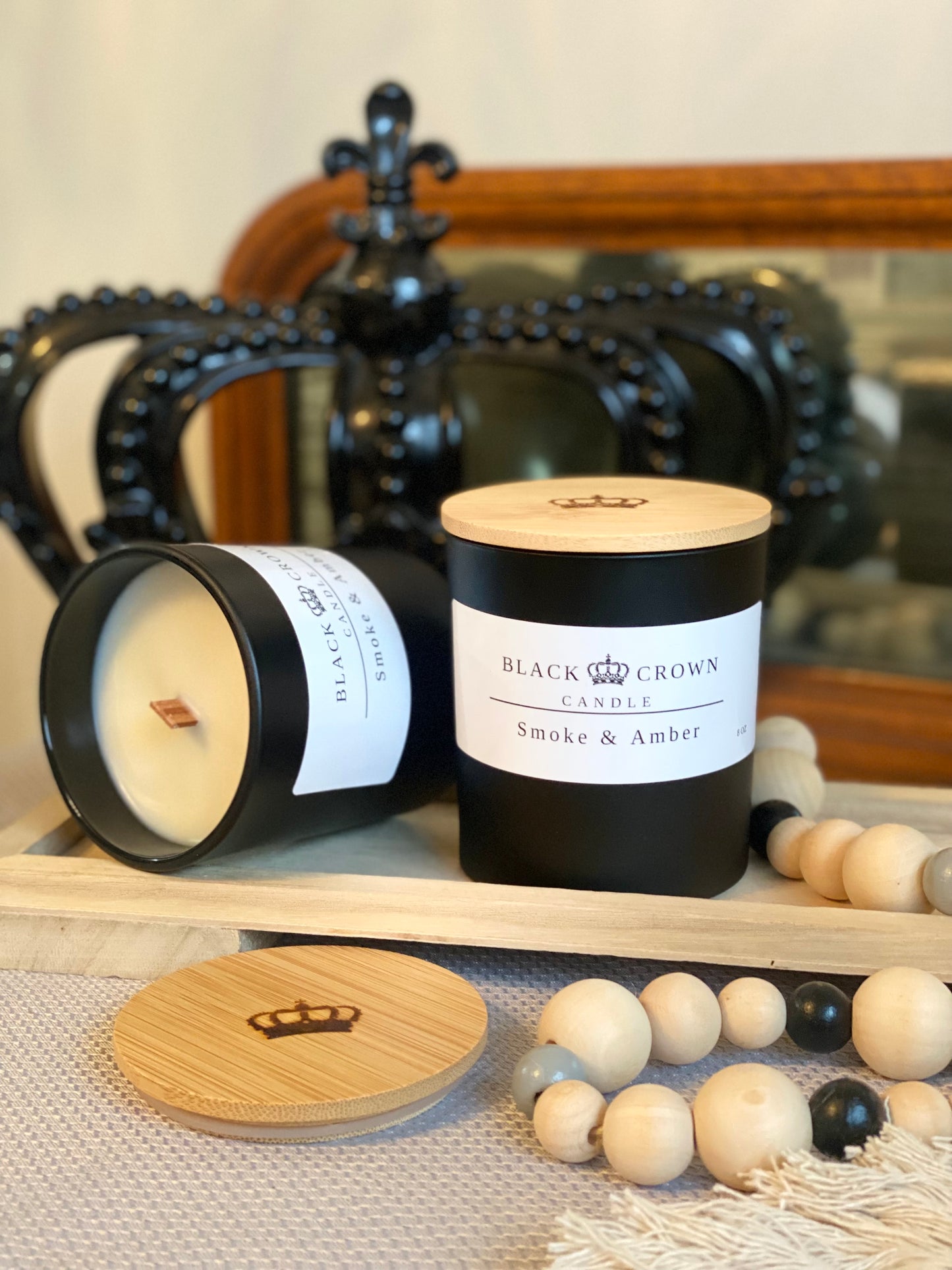 Smoke & Amber 7oz Soy Candle