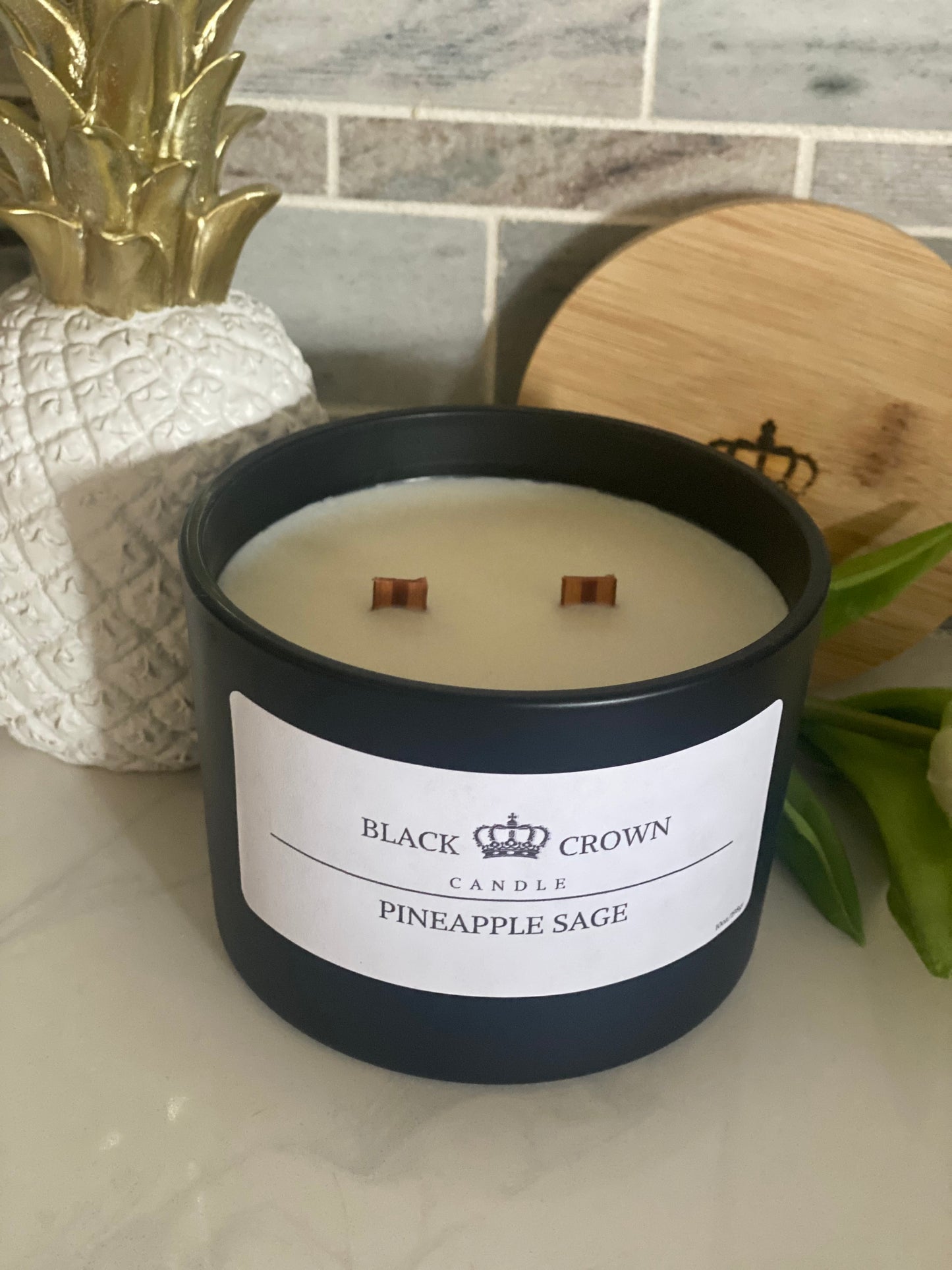 Pineapple Sage Two Wick 10oz Soy Candle