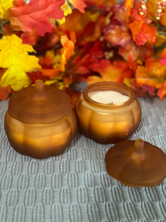 Small Pumpkin Jar with Pumpkin Chai 4 oz soy candle