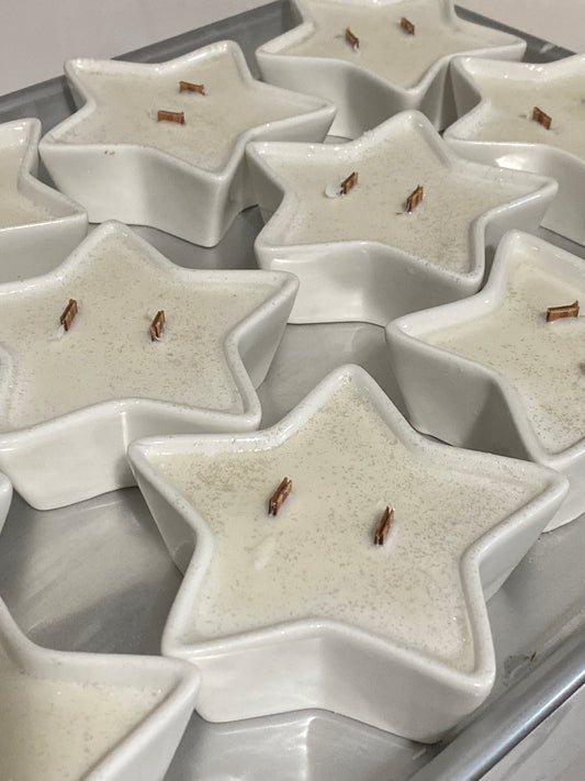 Candy Cane Stars Soy Candles 3oz